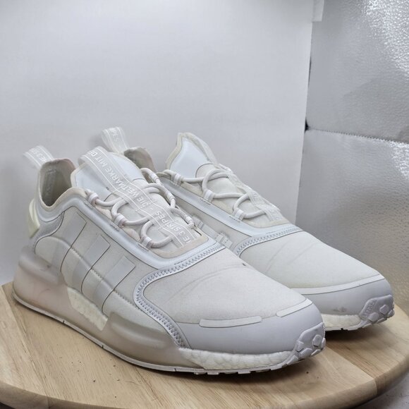 MENS SIZE 13 - ADIDAS NMD V3 GX9586 SHOES CLOUD WHITE SNEAKERS - Picture 5 of 9